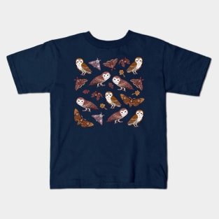 Moths and Owls Kids T-Shirt